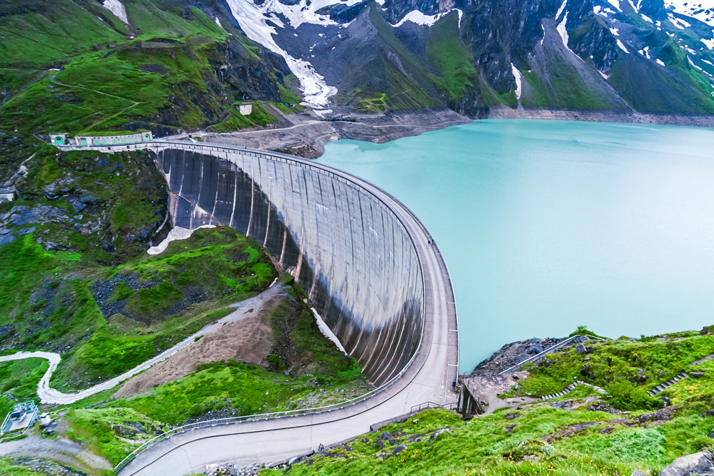 Zapora wodna Mooserboden, Austria